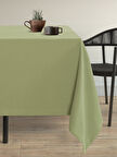 Demor Home Kadife Dokulu Çağla Yeşili Dertsiz Masa Örtüsü