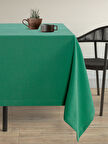 Demor Home Kadife Dokulu Çam Yeşili Dertsiz Masa Örtüsü
