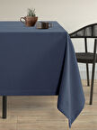 Demor Home Kadife Dokulu Lacivert Dertsiz Masa Örtüsü