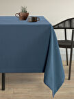 Demor Home Kadife Dokulu Güvercin Mavisi Dertsiz Masa Örtüsü
