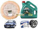 Dacia Solenza 1.4 Bakım Seti Hava + Yağ Filtresi + Castrol Yağ