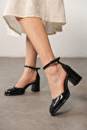 Kadın Penida Platform Topuklu Ayakkabı - siyah-rugan
