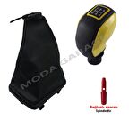 Fiat Linea Sarı Spor Vites Topuzu Ve Çerçeveli Vites Körüğü M11028