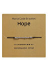 Mors Alfabesi Hope(Umut) Bileklik