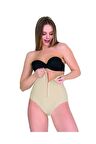 Kadın Ten Yüksek Bel Slip Korse