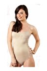 Kadın Ten Korse Çıtçıtlı Bady 1 Beden Incelme