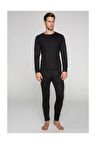 Unisex Siyah Termal İçlik Takım