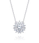 Monemel Kristal Taşlı Gümüş Kolye (Altın Kaplama)