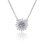 Monemel Kristal Taşlı Gümüş Kolye (Altın Kaplama)