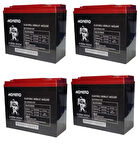 MONERO 12V-20 AMPER DİK  E-BIKE AKÜ 4'LÜ PAKET 24 amper ebatlarında EBATLAR: 180 x 78 x 170mm