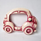 Vosvos Araba 8,9cm Çerçeve Silikon Kalıp K-1413, Mum Taş Tozu Sabun Alçı Kalıbı