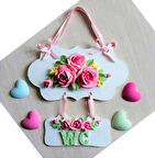 ikili Askılı Pano isimlik Silikon Kalıp K-539 Mum Kokulu Taş Polyester Reçine Alçıya Uygun