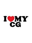 I LOVE MY CG 15x7cm ETİKET - STİCKER