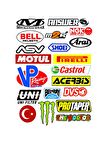 MOTORSİKLET MARKA A4 STİCKER M-3 - ETİKET