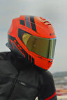 STORM 2 FIST MAT TURUNCU-SİYAH KASK