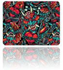 Mouse Pad 40X30cm Crazy Heart MP354030 Büyük Boy Uyumlu Gaming Oyuncu Kaymaz Kauçuk Taban Dikişli Kenar Mousepad