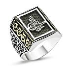 Gümüş Tuğralı Erkek Yüzük