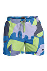 Su İtici Özellikli Dijital Baskılı Erkek Plaj Deniz Şort Mayo - 261