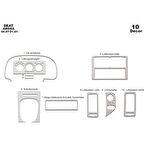 Meriç® Seat Arosa Ön Torpido Kaplama 10 Parça 1997-2001