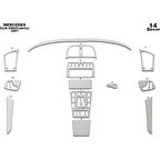 Meriç® Mercedes Clk Cabrio Ön Torpido Kaplama 14 Parça 1999-2003
