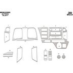 Meriç® Mercedes Actros Mp4 Ön Torpido Kaplama 22 Parça 2016-2020