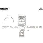 Meriç® Volkswagen Crafter Ön Torpido Kaplama 18 Parça 2006-2019