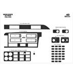 Meriç® Mercedes Actros Ön Torpido Kaplama 40 Parça 1996-2000