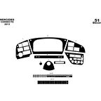 Meriç® Mercedes Connecto Ön Torpido Kaplama 51 Parça 2012-›