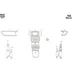 Meriç® Seat Leon Ön Torpido Kaplama 14 Parça 2014-›