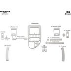 Meriç® Mercedes Vito Panelvan Ön Torpido Kaplama 23 Parça 1996-1999