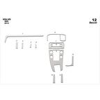 Meriç® Volvo S60 Ön Torpido Kaplama 12 Parça 2012-2016