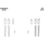 Meriç® Volkswagen Golf 6 Kapı Kaplama 12 Parça 2008-2016