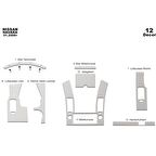 Meriç® Nissan Navara Ön Torpido Kaplama 12 Parça 2006-2010