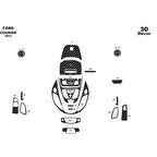 Meriç® Ford Courier Ön Torpido Kaplama 30 Parça 2014-2019