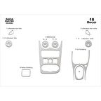 Meriç® Dacia Duster Ön Torpido Kaplama 18 Parça 2008-2011