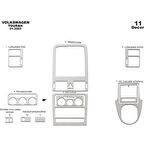 Meriç® Volkswagen Touran Ön Torpido Kaplama 11 Parça 2003-2009