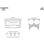 Meriç® Volkswagen Fox Ön Torpido Kaplama 9 Parça 2005-2012