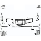 Meriç® Ford Transit Ön Torpido Kaplama 27 Parça 2020-›