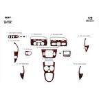 Meriç® Seat Altea / Toledo Ön Torpido Kaplama 12 Parça 2004-2008