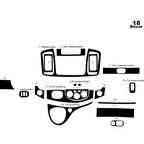 Meriç® Opel Vivaro Torpido Kaplama 18 Parça 2007-2011