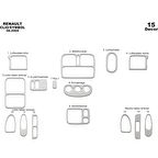 Meriç® Renault Clio Symbol Ön Torpido Kaplama 15 Parça 2004-2008