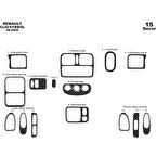 Meriç® Renault Clio Symbol Ön Torpido Kaplama 15 Parça 2004-2008
