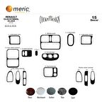 Meriç® Renault Clio Symbol Ön Torpido Kaplama 15 Parça 2004-2008