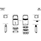 Meriç® Renault Clio 2 Ön Torpido Kaplama 15 Parça 2001-2005