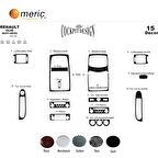 Meriç® Renault Clio 2 Ön Torpido Kaplama 15 Parça 2001-2005