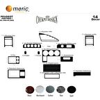 Meriç® Peugeot Partner Ön Torpido Kaplama 14 Parça 1996-2002