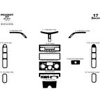 Meriç® Peugeot 207 Ön Torpido Kaplama 17 Parça 2007-›