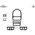 Meriç® Opel Corsa C Ön Torpido Kaplama 6 Parça 2003-2006