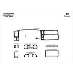 Meriç® Mitsubishi Pajero Sport Ön Torpido Kaplama 12 P. 1998-2002