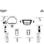 Meriç® Mitsubishi Lancer Ön Torpido Kaplama 19 Parça 2002-2009